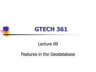 GTECH 361