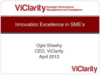 Innovation Excellence in SME’s