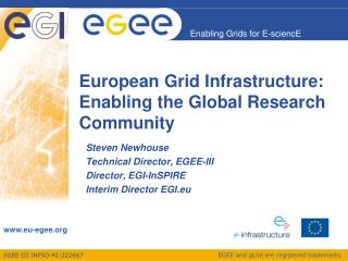 European Grid Infrastructure: Enabling the Global Research Community