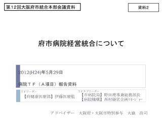 府市病院経営統合について