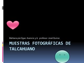 Muestras fotográficas de Talcahuano