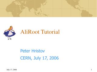 AliRoot Tutorial