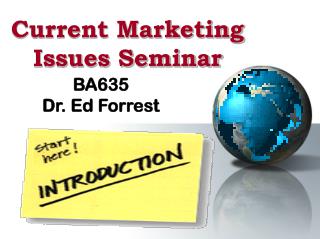 Current Marketing Issues Seminar