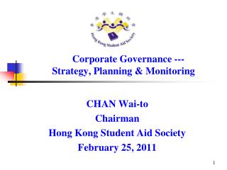 Corporate Governance --- Strategy, Planning &amp; Monitoring