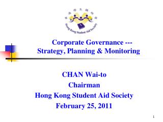 Corporate Governance --- Strategy, Planning &amp; Monitoring