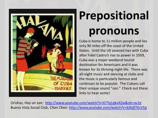 Prepositional pronouns