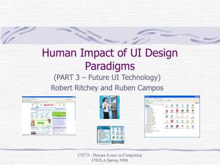 Human Impact of UI Design Paradigms