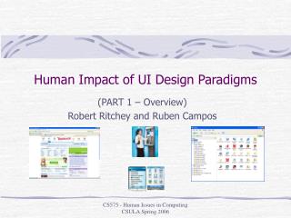 Human Impact of UI Design Paradigms