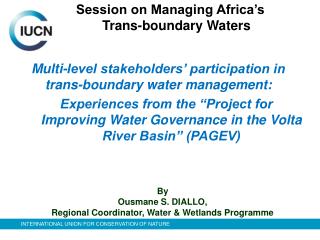 Multi-level stakeholders’ participation in trans-boundary water management: