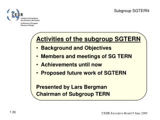 Subgroup SGTERN