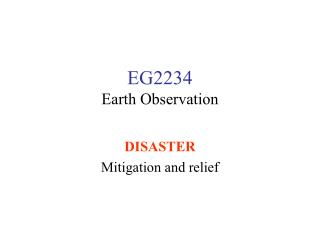 EG2234 Earth Observation