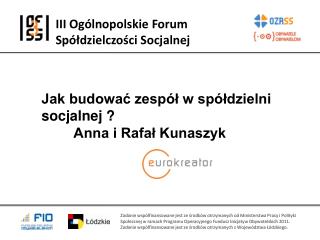 Zadanie współfinansowane jest ze środków otrzymanych od Ministerstwa Pracy i Polityki