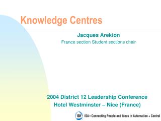 Knowledge Centres