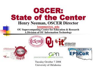 OSCER: State of the Center