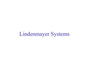 Lindenmayer Systems