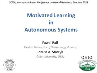IJCNN, International Joint Conference on Neural Networks , San Jose 2011
