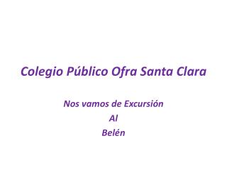 Colegio Público Ofra Santa Clara