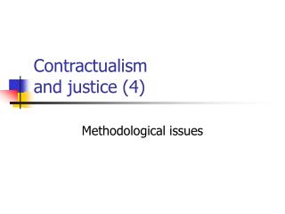 Contractualism and justice (4)