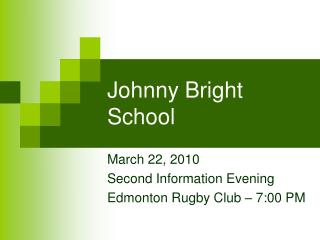 Johnny Bright School