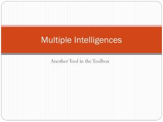 Multiple Intelligences