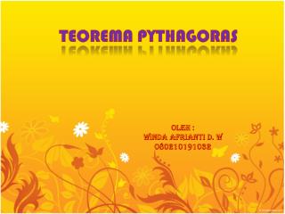 TEOREMA PYTHAGORAS