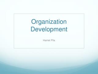 Organization Development