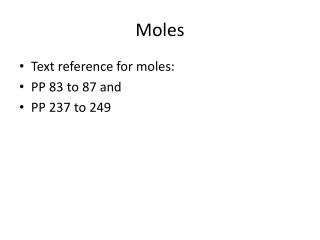 Moles