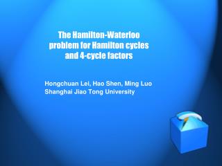 The Hamilton-Waterloo problem for Hamilton cycles and 4-cycle factors