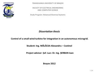 Dissertation thesis