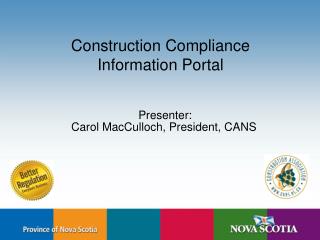 Construction Compliance Information Portal