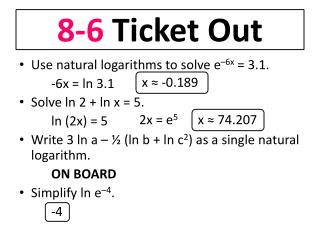 8-6 Ticket Out