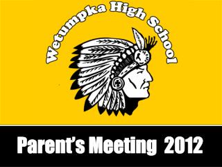 Parent’s Meeting 2012