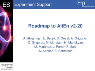 Roadmap to AliEn v2-20