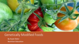 Genetically Modified Foods