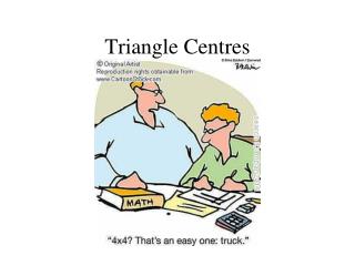 Triangle Centres