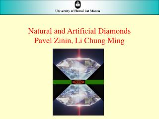 Natural and Artificial Diamonds Pavel Zinin, Li Chung Ming
