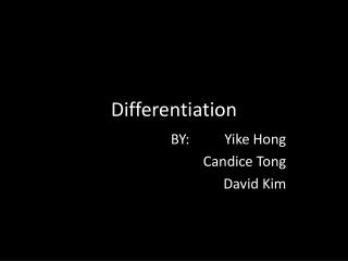 Differentiation