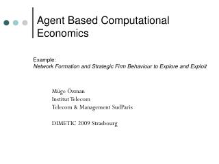 Example: Network Formation and Strategic Firm Behaviour to Explore and Exploit