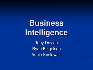 Business Intelligence