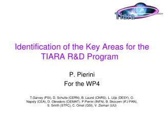 Identification of the Key Areas for the TIARA R&amp;D Program