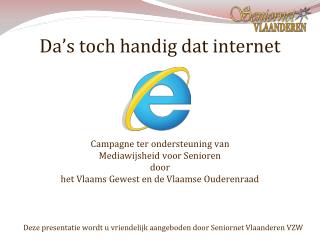 Da’s toch handig dat internet
