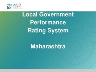 Local Government Performance Rating System Maharashtra