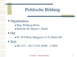 Politische Bildung