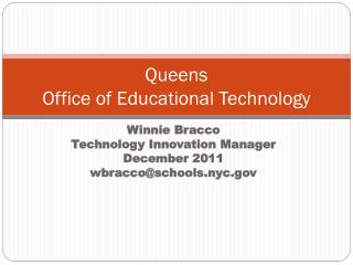 Queens Office of Educational Technology