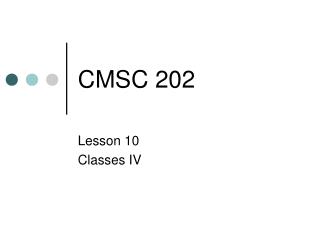 CMSC 202