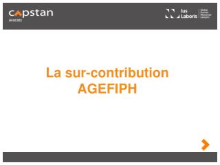 La sur-contribution AGEFIPH