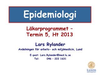 Läkarprogrammet – Termin 5, Ht 2013