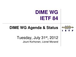 DIME WG IETF 84