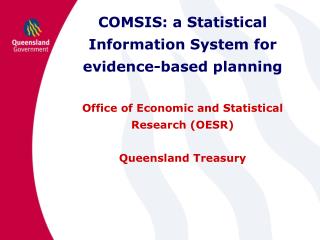 COMSIS: a Statistical Information System for evidence-based planning