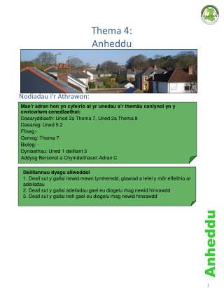 Thema 4: Anheddu